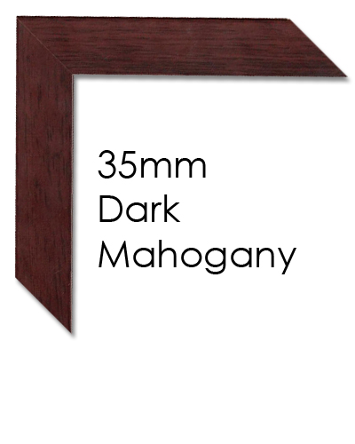 35mm dark mahogany picture frame