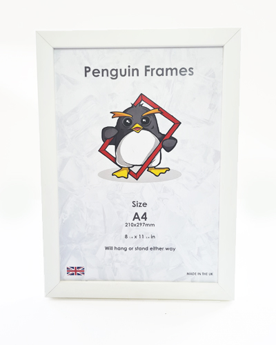 White wood 20mm Penguin Frame
