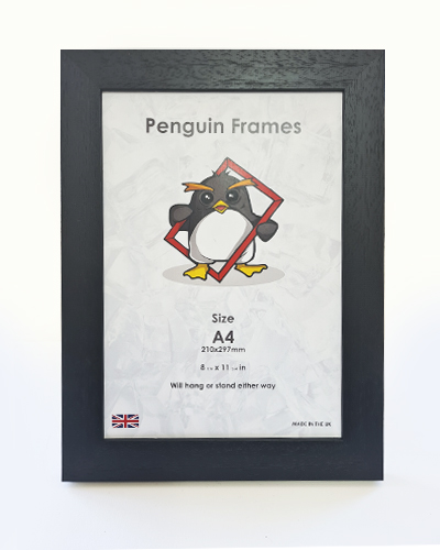 Textured Black Penguin Frame
