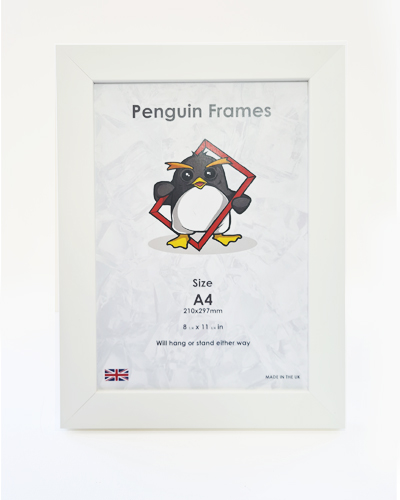 Penguin A4 Picture Frame White