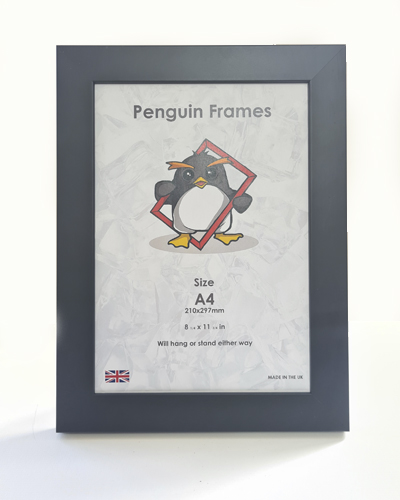 Black wood Penguin Frame